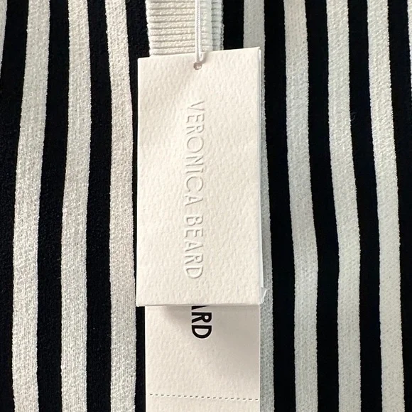 Veronica Beard Black and White Striped Vest - Picture 3 of 5